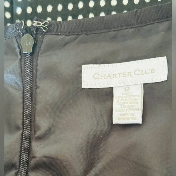 Charter Club Polka Dots Top & Skirt Set Size Large / 12 - Picture 7 of 8